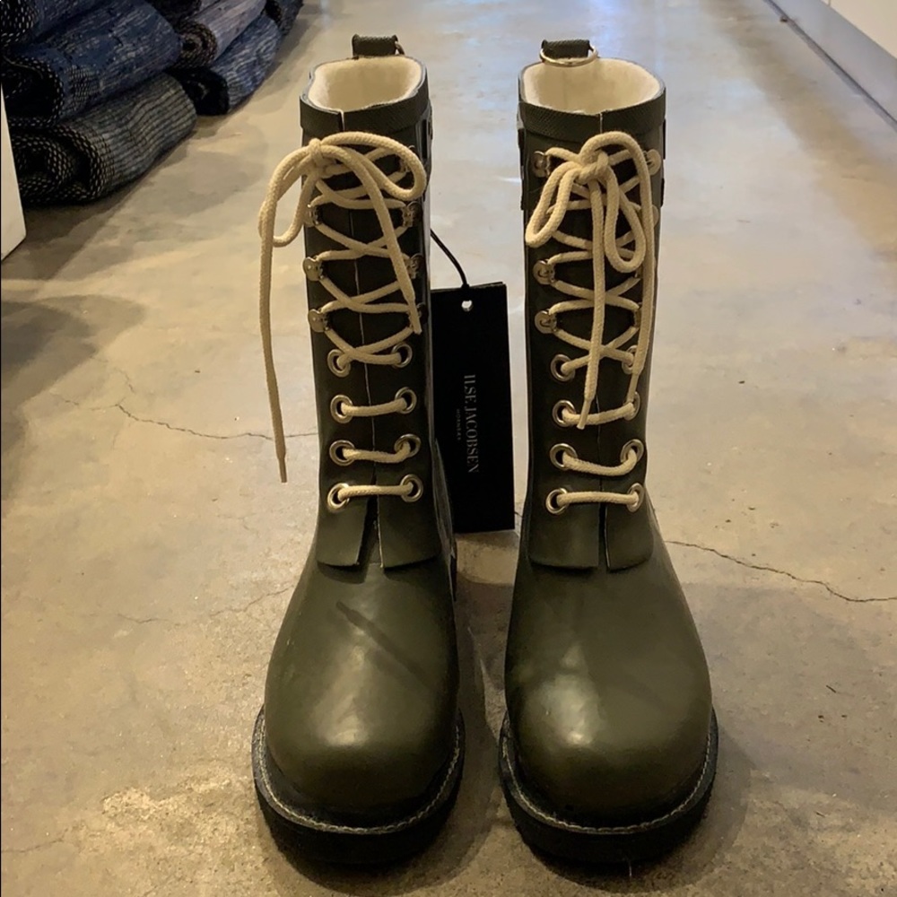 ILSE JACOBSEN Lace-up Rain-boots